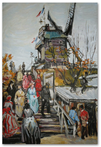 reproductie schilderij Le Blute-Fin van Vincent van Gogh